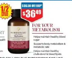 Chemist Warehouse Wanderlust Berberine offer