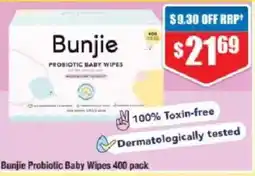 Chemist Warehouse Bunjie Probiotic Baby Wipes offer