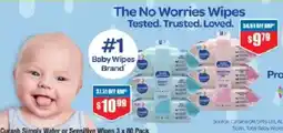Chemist Warehouse Curash Simply Water or Sensitive Wipes offer