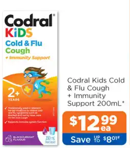 Good Price Pharmacy Codral Kids Cold & Flu Cough + Immunity Support offer