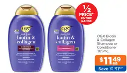 Good Price Pharmacy OGX Biotin & Collagen Shampoo or Conditioner offer