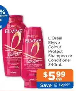 Good Price Pharmacy L'Oréal Elvive Colour Protect Shampoo or Conditioner offer