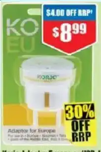 Chemist Warehouse Ko EU Adaptor for Europe offer