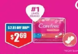 Chemist Warehouse Carefree Liner offer