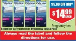 Chemist Warehouse Clearblue Early Detection Pregnancy Test offer