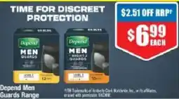 Chemist Warehouse Depend Men Guards offer
