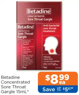 Good Price Pharmacy Betadine Concentrated Sore Throat Gargle offer