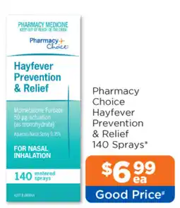 Good Price Pharmacy Pharmacy Choice Hayfever Prevention & Relief offer