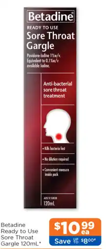 Good Price Pharmacy Betadine Ready to Use Sore Throat Gargle offer