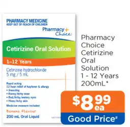Good Price Pharmacy Pharmacy Choice Cetirizine Oral Solution offer