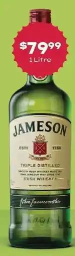 IGA Liquor Jameson Irish Whiskey offer