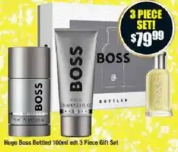 Chemist Warehouse Hugo Boss Bottled 100ml edt 3 Piece Gift Set offer