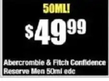 Chemist Warehouse Abercrombie & Fitch Confidence Reserve Men offer
