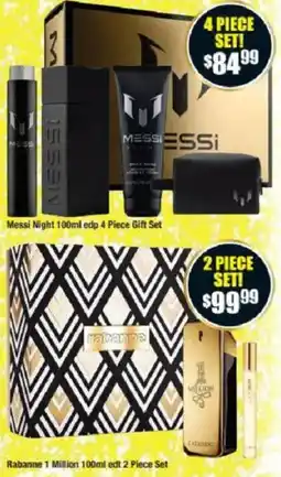 Chemist Warehouse Messi Night 100ml edp 4 Piece Gift Set offer