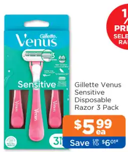 Good Price Pharmacy Gillette Venus Sensitive Disposable Razor offer