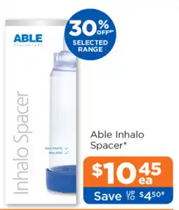 Good Price Pharmacy Able Inhalo Spacer offer