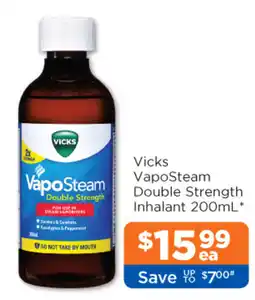 Good Price Pharmacy Vicks VapoSteam Double Strength Inhalant offer