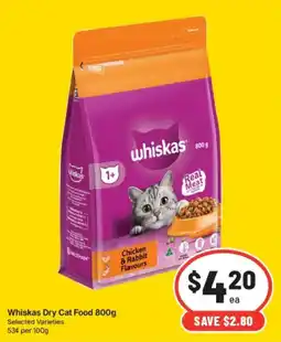 IGA Whiskas Dry Cat Food offer