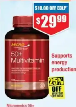 Chemist Warehouse Microgenics 50+ Multivitamin offer