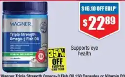 Chemist Warehouse Wagner Triple Strength Omega-3 Fish Oil offer