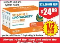 Chemist Warehouse Lipo-Sachets Vitamin C Original 5g offer