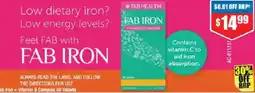 Chemist Warehouse Fab Iron + Vitamin B Complex offer