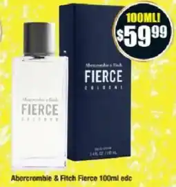 Chemist Warehouse Abercrombie & Fitch Fierce cologne offer