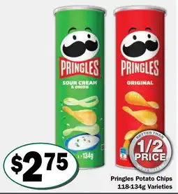 Friendly Grocer Pringles Potato Chips Varieties offer