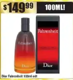 Chemist Warehouse Dior Fahrenheit edt offer