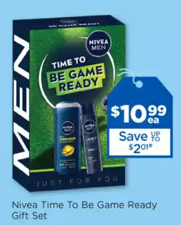 Good Price Pharmacy Nivea Time To Be Game Ready Gift Set offer