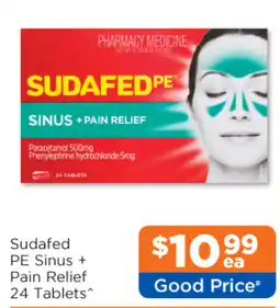 Good Price Pharmacy Sudafed PE Sinus + Pain Relief offer