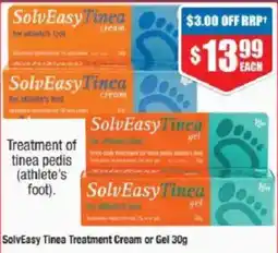Chemist Warehouse SolvEasyTinea Treatment Cream or Gel offer