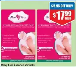 Chemist Warehouse Milky Foot Intense Exfoliating Foot Mask offer
