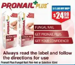 Chemist Warehouse Pronail Plus Fungal Nail Pen or Solution offer