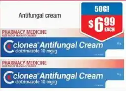 Chemist Warehouse Clonea Antifungal Cream offer