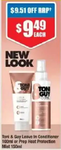 Chemist Warehouse Toni & Guy Leave In Conditioner or Prep Heat Protection Mist offer