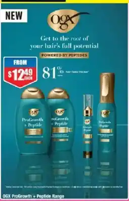 Chemist Warehouse OGX ProGrowth + Peptide Range offer