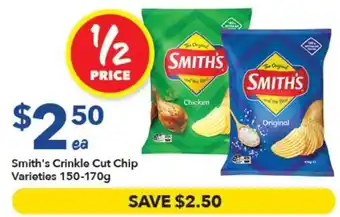 Ritchies Smith's Crinkle Cut Chip Varieties offer