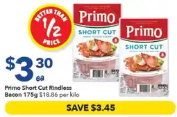 Ritchies Primo Short Cut Rindless Bacon offer