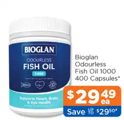 Good Price Pharmacy Bioglan Odourless Fish Oil 1000 offer