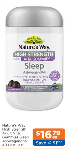 Good Price Pharmacy Nature's Way High Strength Adult Vita Gummies Sleep Ashwagandha offer