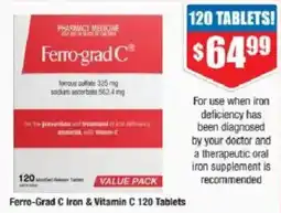 Chemist Warehouse Ferro-Grad C Iron & Vitamin C offer