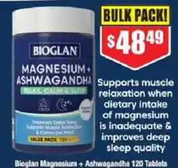 Chemist Warehouse Bioglan Magnesium + Ashwagandha offer