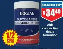 Chemist Warehouse Bioglan Glucosamine + Chondroitin + MSM offer
