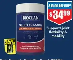 Chemist Warehouse Bioglan Glucosamine Chondroitin + Turmeric offer