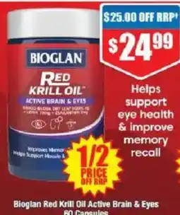 Chemist Warehouse Bioglan Red Krill Oil Active Brain & Eyes offer