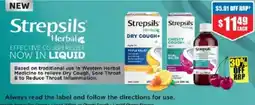 Chemist Warehouse Strepsils Herbal Dry Cough+ Liquid offer