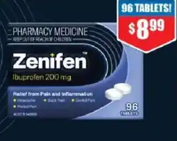 Chemist Warehouse Zenifen Ibuprofen 200 mg offer