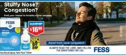 Chemist Warehouse Fess Nasal Spray Twin Pack offer