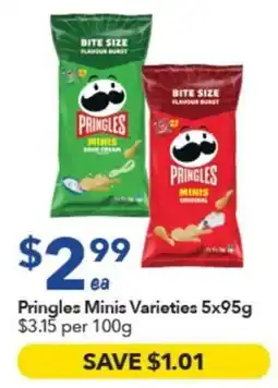 Ritchies Pringles Minis Varieties offer